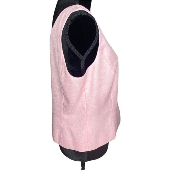 Tahari Arthur S. Levine 12P Pink Two-Piece Jacket & Sleeveless Top Womens Petite - Picture 8 of 14